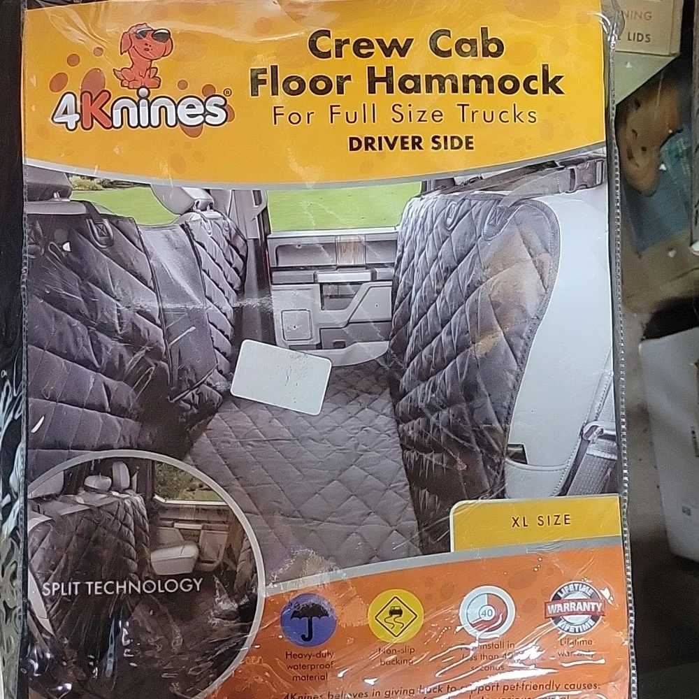 MONEY DONATED TO SPCA 4knine Crewcab floor hammock full size trucks drivers side